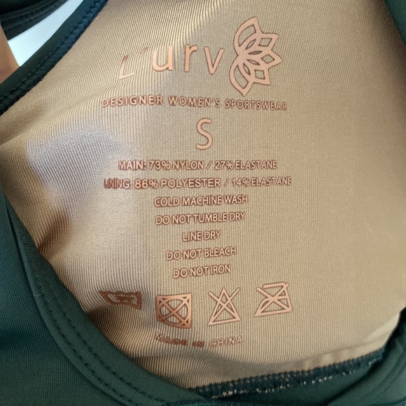 NWT SET- L’urv Tranquillity Bra & Leggings- Size S Forest Green - Picture 10 of 16